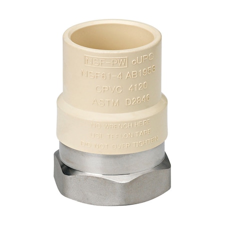 Homewerks Homewerks Schedule 40 1/2 in. Slip X 1/2 in. D FPT CPVC Transition Adapter 1 pk 541-12-12-B